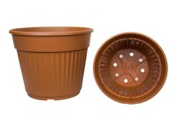 Vaso rotondo color terracotta 13x10 cm, (Art. 131, Vaso culticotto) ditta Arca