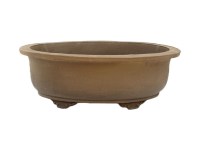 Vaso per bonsai ovale in gres 35x25,5,11 cm - YH069b