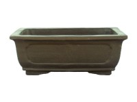 Vaso per bonsai rettangolare in gres 28x18,5x10 cm - GL11b