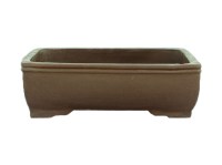 Vaso per bonsai rettangolare in gres 30,5x22x7,5 cm - GL42b