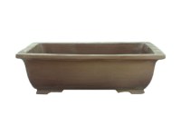 Vaso per bonsai rettangolare in gres 34x25x8,5 cm - GL96b