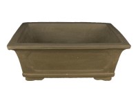 Vaso per bonsai rettangolare in gres 42x29x15,5 cm - GL49a