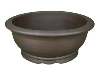 Vaso per bonsai rotondo in gres 49,5x49,5x19 cm - L95b