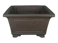 Vaso per bonsai quadrato in gres 42,5x42,5x25 cm - L82a