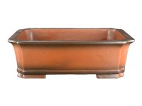 Vaso per bonsai rettangolare in gres  36x23x10 cm - 2329b