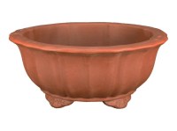 Vaso per bonsai rotondo (forma a fior di loto) in gres 42x42x16 cm - GLA28b