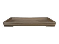 Sottovaso per bonsai rettangolare in gres 56x38,5x3,5 cm - SM045