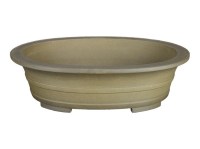 Vaso per bonsai ovale in gres 40x30,5x10 cm - SM012