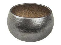 Vaso per bonsai Giapponese Morrisan rotondo in gres sabbiato 6,5x6,5x4,5 cm - B06-23