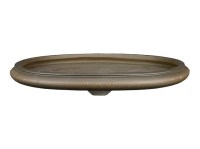 Sottovaso per bonsai ovale in gres 44x35x3,5 cm - SM022