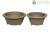 Round Morrisan Japanese bonsai pots in stoneware (Set of 2 pieces) - B04-12