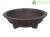 Round bonsai pot (lotus shape) in stoneware 20.5x20.5x5 cm - B082