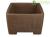 Vaso per bonsai quadrato in gres 22x22x14 cm - 2944b