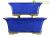 Vasi per bonsai rettangolari in gres smaltati blu (Set da n.2 pezzi) - ZM005