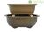 Stoneware oval bonsai pots (Set of 2 pieces) - YH069