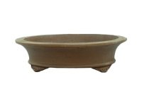 25x20x5.5 cm oval stoneware bonsai pot - GL68c
