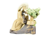 Bonsai companion figurine, elder with bonsai 6x3.5x5 cm - CA-53D